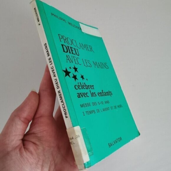 1981 Proclamer Dieu Avec Les Mains French Vintage Book Ex-Library Advent Xmas - Picture 2 of 10
